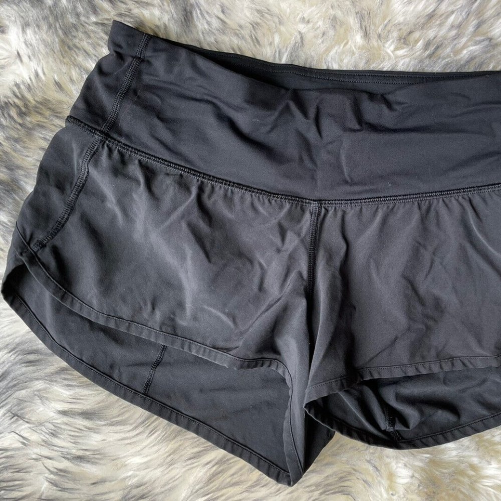 Lululemon Speed Up Short, 3" inseam, Black, Size 6